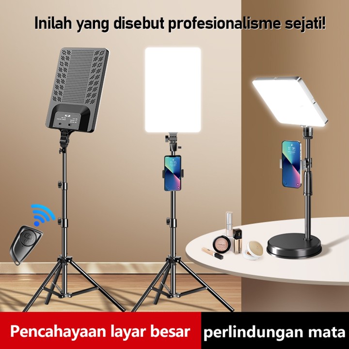 GMETAL Lampu Foto 88W Lighting Lampu Sorot Lighting Studio+2.1M Tripod for Live Streaming Langsung / Video / Konten