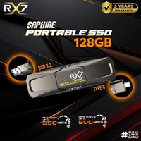 SSD RX7 SAPPHIRE PORTABLE 128gb  USB 3.2 type C / SSD EXTERN