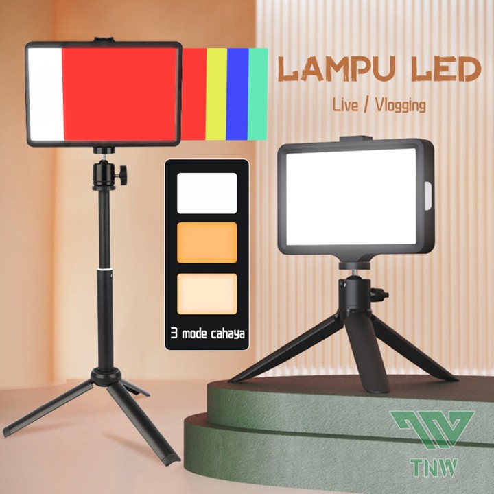 TNW Lampu Foto Lampu LED Video Light Fill light Tripod Ring 