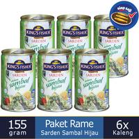 Paket 6 pcs King's Fisher Sarden mini Sambal Hijau Makanan K