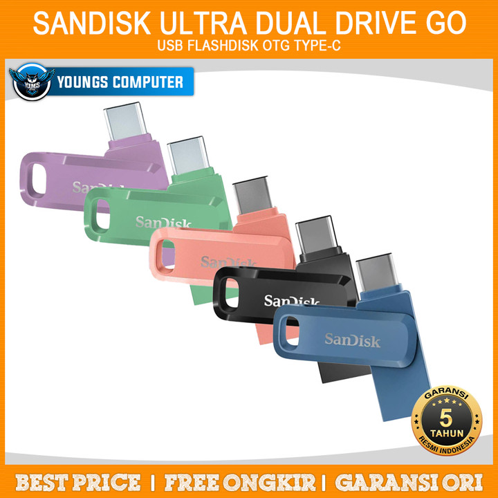 USB Flashdisk Sandisk Ultra Dual Drive Go OTG Type-C 32GB 64GB 128GB SDDDC3