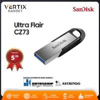 Sandisk Flashdisk 256 GB Ultra Flair CZ73 USB 3.0 Up To 130 MB/S - Ori