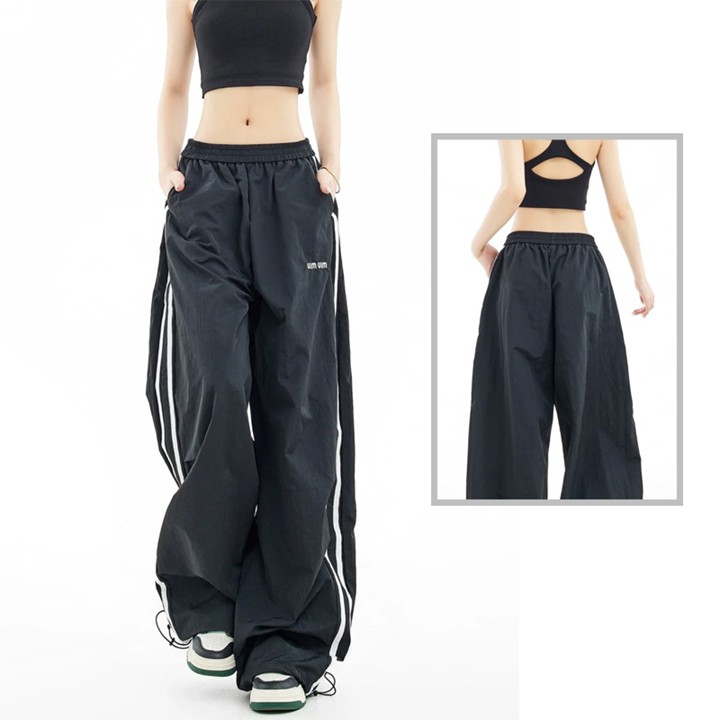 Celana dance korean style baggy pants Highwaist Loose Jumbo kpop pants terbaru 2