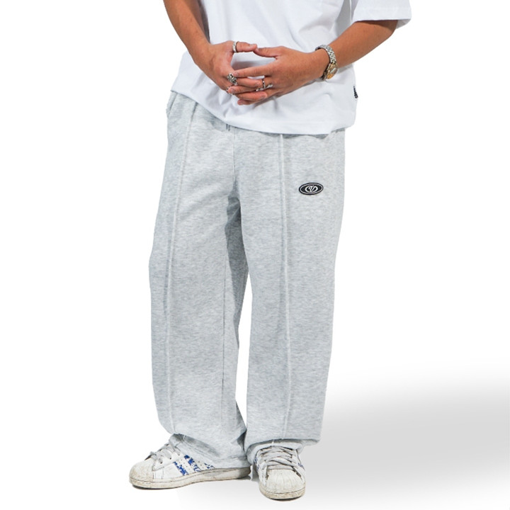 Sweatpants Cavary Celana Panjang Baggy Pecah Pola Abu Misty Unisex Pria Dan Wani