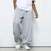 Sweatpants Baggy Pria Bahan Fleece Loose Pants Basic Pria Wanita