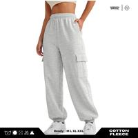 Celana Cargo Sweatpants Jogger Wanita NEW HEXA - Panjang, Ka