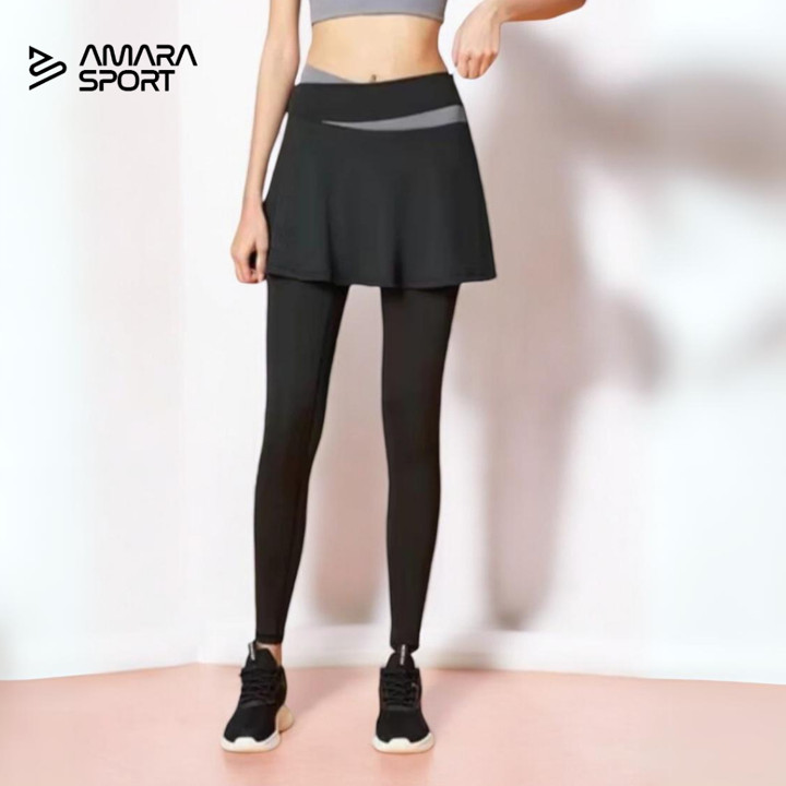 AMARA ROK LEGGING HIGH WAIST IMPORT WANITA KEKINIAN ROK CELANA OLAHRAGA LARI GYM
