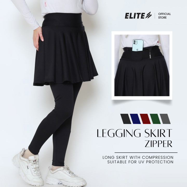 Elite - Legging Rok Luxury Pocket Zipper Spandek Polyester