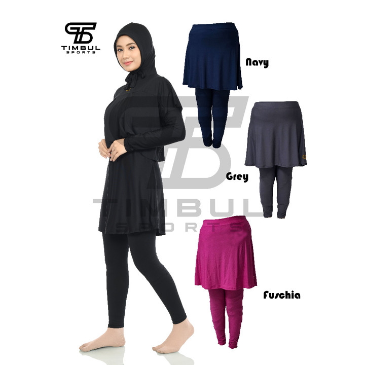 Rok Olahraga Wanita Legging Rok Sport Skirt Muslimah Jogging Renang Sepeda Lari 