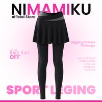 Legging Celana Olahraga Wanita Rok Celana skirt High Waist P