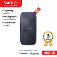 Ssd External 480Gb Sandisk Extreme Up To 520Mbps (E30) - Garansi Resmi
