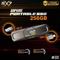 SSD RX7 SAPPHIRE PORTABLE 256GB / HDD EXTERNAL TYPE C SAPPHI