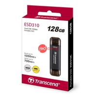 Transcend External SSD 128GB ESD310C USB 10Gbps Type C/A