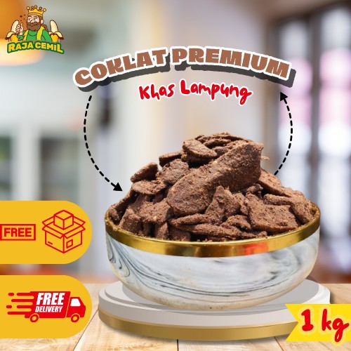 [Dapat Bonus Snack] 1kg Keripik Pisang Coklat Khas Lampung Rajacemil Keripik Pisang Lampung Cokelat Premium