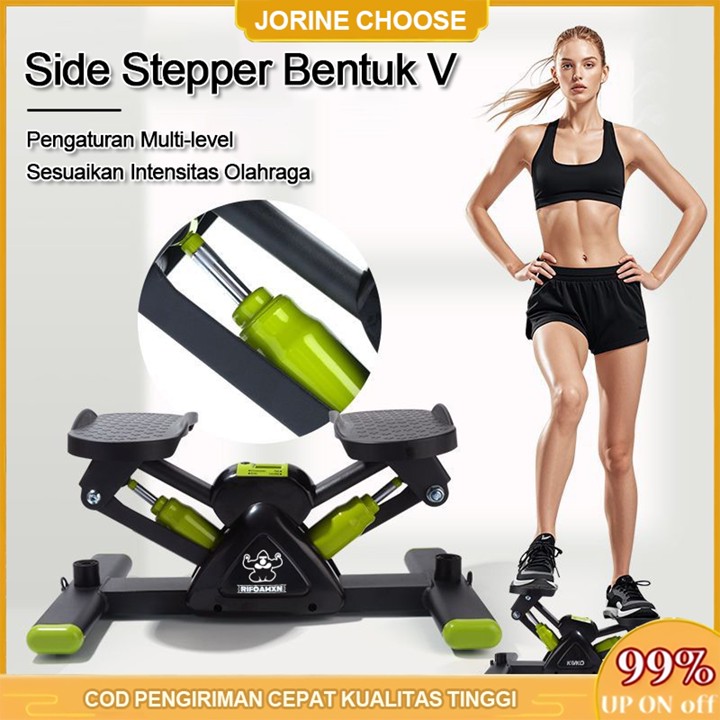 Jorine Choose×RIFOAMXN Mini Side Stepper V-Stepper Walker Gliding Stepper Peralatan Olahraga Membakar Kalori/Lemak Peralatan Kebugaran
