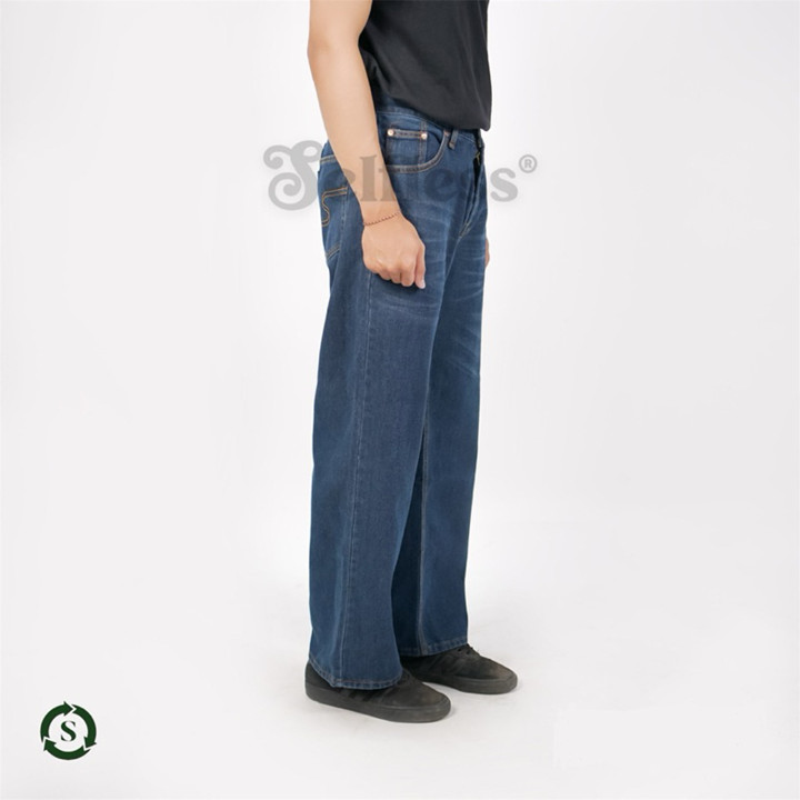 Selfless - Celana Jeans Denim Basic Loose Fit Pria