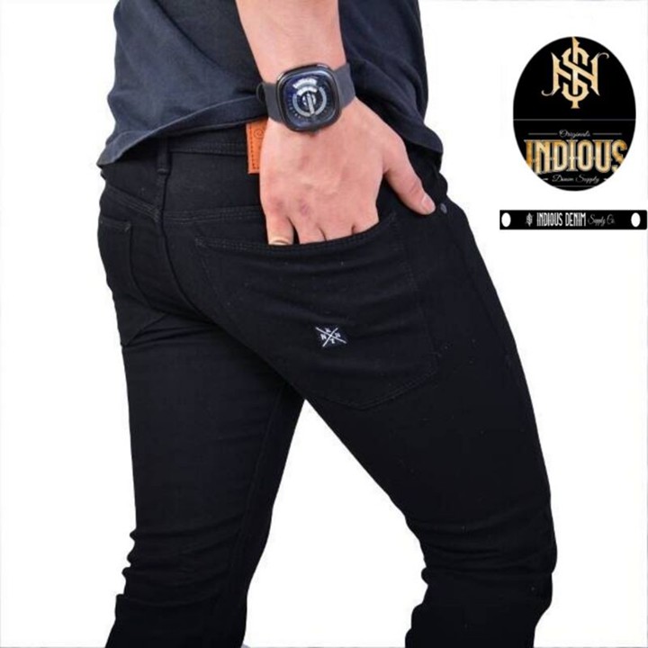 AIRBLACK DENIM TERLARIS / 784 VICTORY CELANA JEANS PRIA / CELANA JEANS JUMBO skinny semi slimfit cowo / cowok /