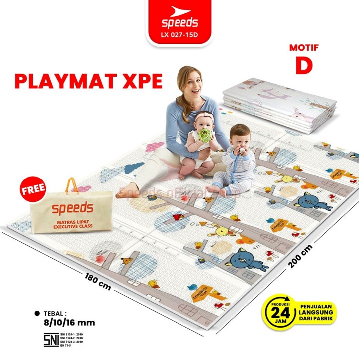 SPEEDS Playmat SNI D Karpet Lipat Matras Foam Anak Bayi XPE 027-15