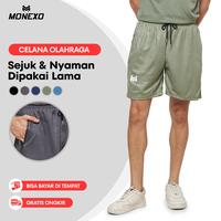 Monexo - Celana Olahraga Pria Gym Running Celana Sport Pende