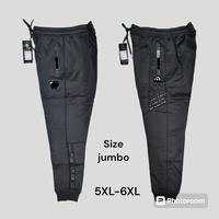 Celana training jogger panjang olahrga size jumbo pria wanit