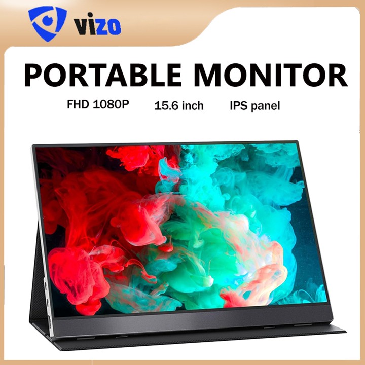 Portable Monitor 14" & 15.6", 1080P, Type-C & HDMI, 60Hz - Ultra Slim, Full HD, Plug & Play for Laptop, PC, PS4, Switch, Phone, Compatible with MacBook & Gaming