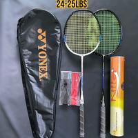 Yonex Paket Hemat 24-25LBS Raket Badminton Jumbo Lengkap 2 R
