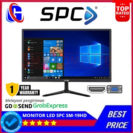 MONITOR LED SPC SM-19HD 19 Inch VGA HDMI Garansi Resmi