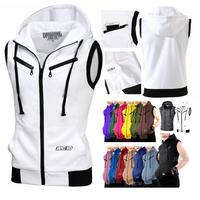 Jaket Sweater Rompi JECID Slimfit Hoodie Tebal Premium Tanpa