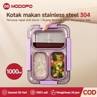 [ Anti Tumpah ] MODOFO Lunch Box Stainless 304 Kotak Bekal A