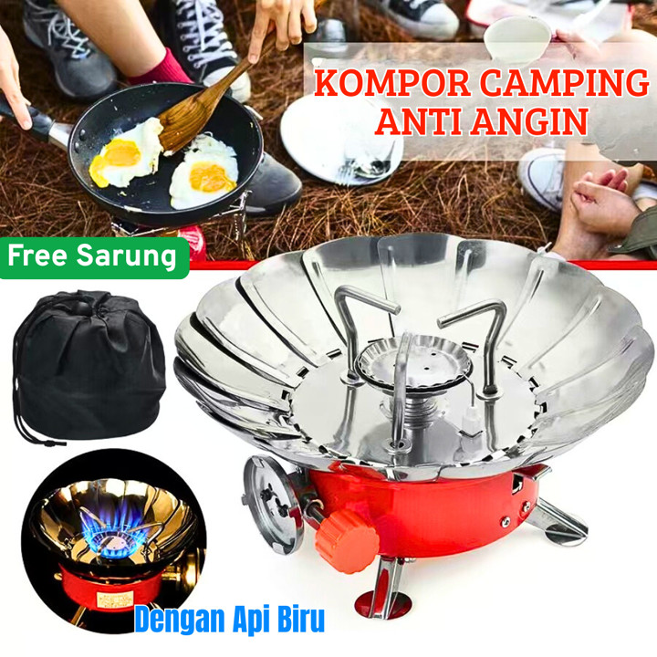 Kompor Camping KP8301 Windproof Portable Gas Stove Mini Alat Masak Camping Gunung Hiking Outdoor