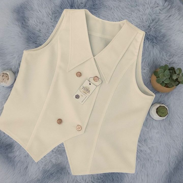 D&W Store_EVI VEST /BASIC WANITA /Semiwol Atasan Wanita Crop