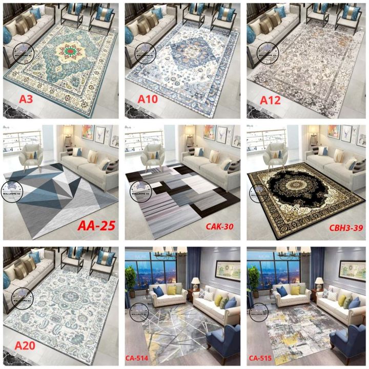 Karpet Eropa Polyester 160x210cm Anti Slip