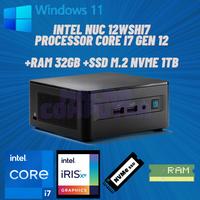 MINI PC INTEL NUC i7 GEN 12 FULLSET WIN11 +RAM +SSD |INTEL N