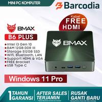 Mini PC BMAX B6 Plus Intel Core i3 12/512GB NVMe Windows 11 