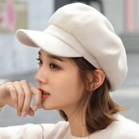Topi Beret Topi Painter Topi Gurita Berbahan Wol Versi Korea