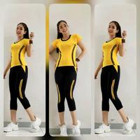 Set Olahraga Senam Wanita Model Baru Zumba Aerobic Gym Yoga 