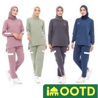Setelan Olahraga Wanita Jumbo - Baju Olahraga Kaos Muslimah 