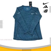Setelan Kaos Olahraga Sport Wanita Lengan Panjang Dryfit Mus