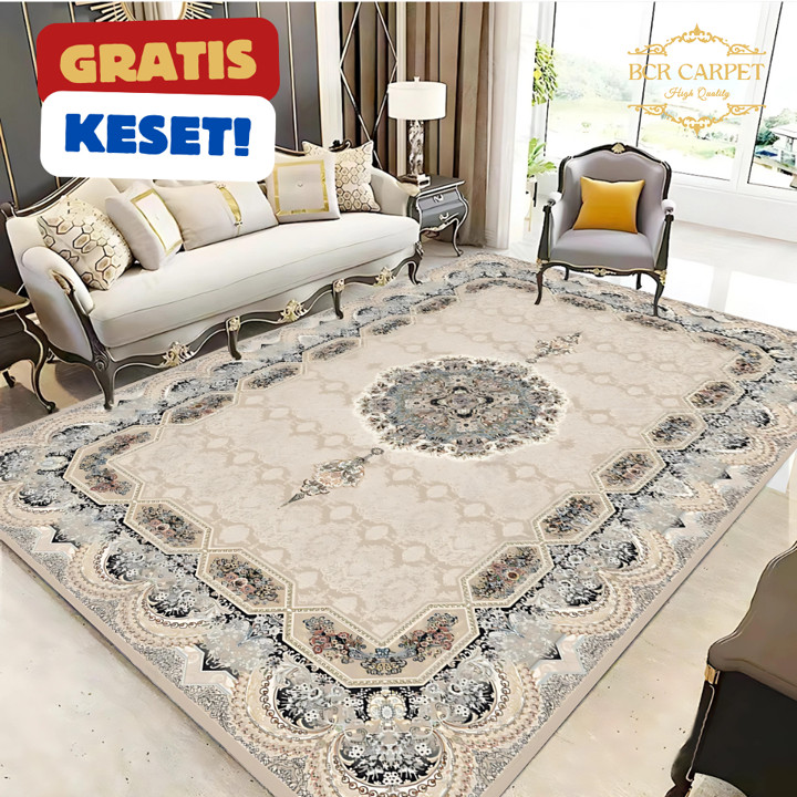 Karpet Lantai Ruang Tamu Motif Turki Jumbo 200x300 180x250 120x200 Halus Lembut Murah BCR Carpet