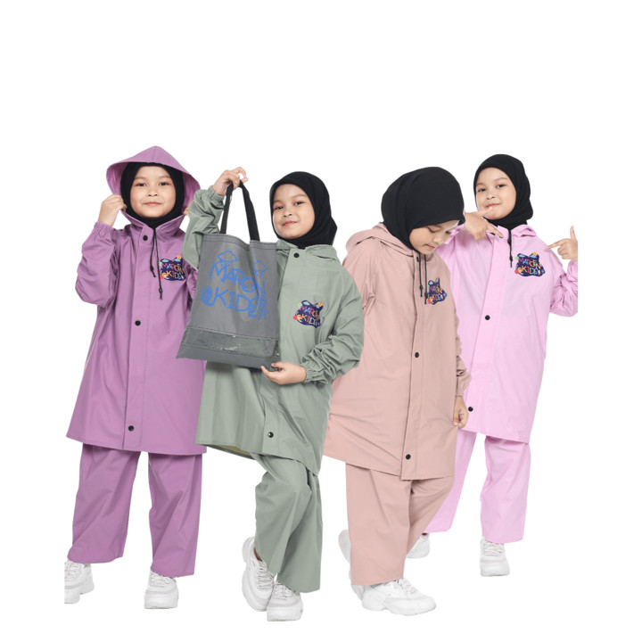 JAS HUJAN SETELAN ANAK ANTI SOBEK ANTI REMBES BAHAN TEBAL LENTUR KUAT BY MAROEN KIDS