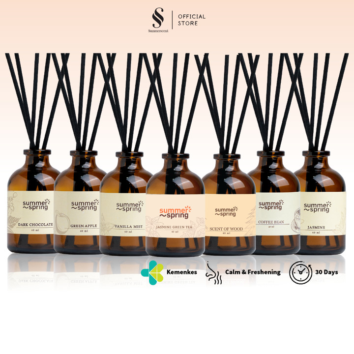 Pengharum Ruangan / Pengharum Toilet / Aromaterapi / Reed Diffuser - Summerspring - Pengharum 40ml