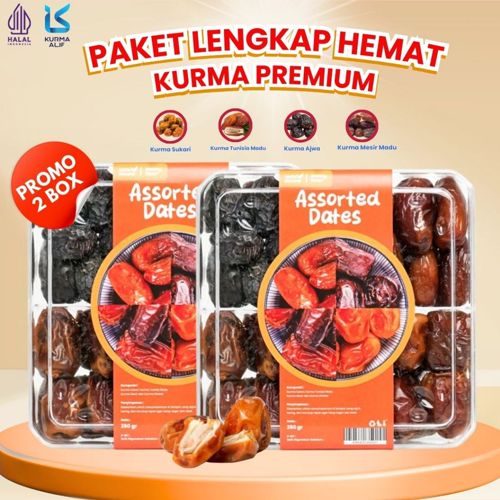 [PROMO 2 BOX] Kurma Assorted 4 in 1 Kurma Sukari Kurma Ajwa 