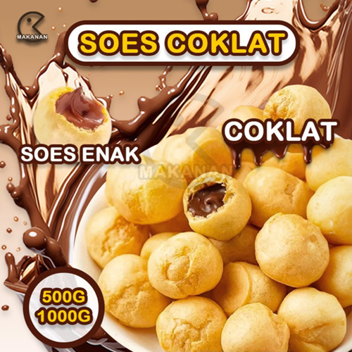 cemilan Snack makanan Soes Coklat 500g/1kg jajanan snack gro