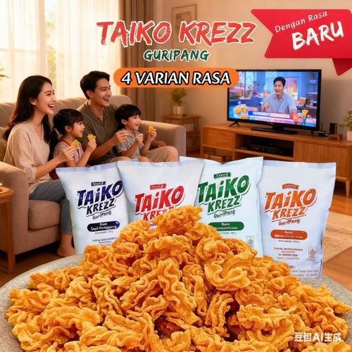Snack Taiko Krezz Guripang 360g/500g / 1000g makanan kembung