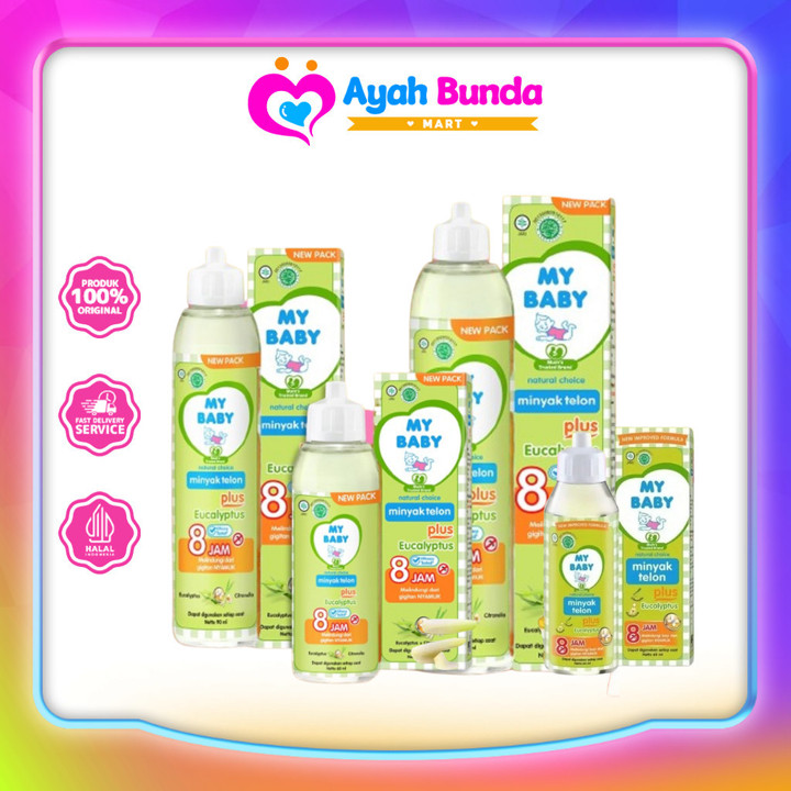 MY BABY Minyak Telon Plus Eucalyptus - Anti Nyamuk 8 Jam | Ayah Bunda Mart
