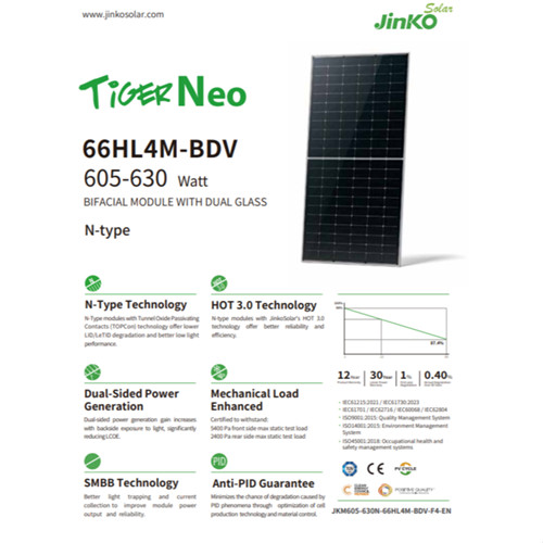Panel Surya Jinko Solar 540Wp 545Wp 585Wp 625Wp 725Wp 815Wp Solar Panel Monocris