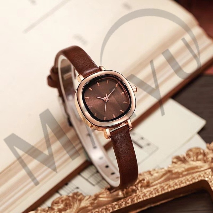 Jam Tangan Wanita  A0225 Jam Tangan Wanita Model Piring Keci