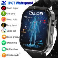 Jam tangan pintar Blood Glucose Smartwatch Blood Lipid Uric 