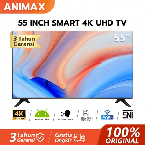 Animax Smart TV 50 inch Samrt tv android 50 inch 55 inch 65 inch digital tv led 