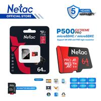 Netac MicroSDXC P500 Extreme Pro 64GB MicroSD Card  with SD 